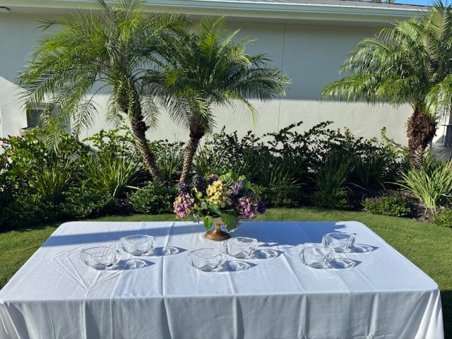 The winners' trophies